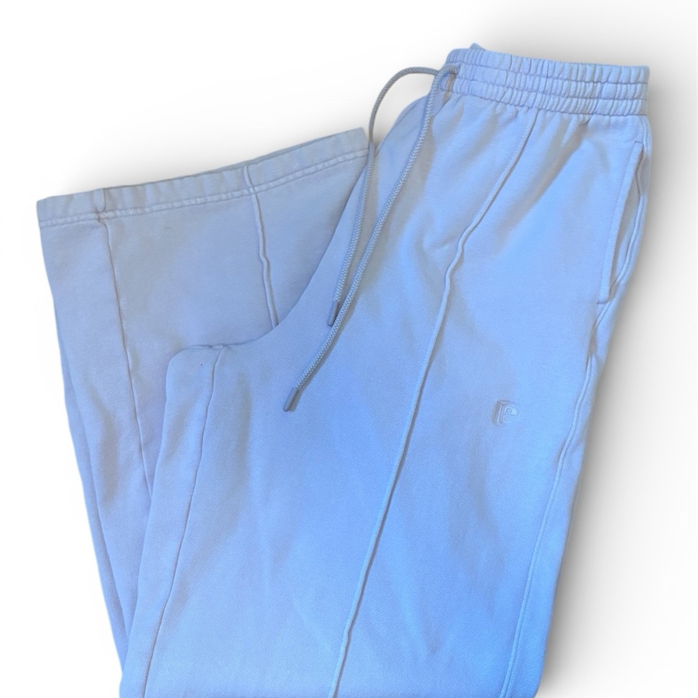 Victoria Secret PINK baby blue Wide Leg Sweats Large